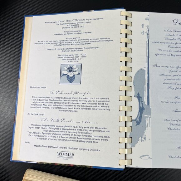 Music Menus & Magnolias Cookbook 1997 By Charleston Symphony Orchestra League - Picture 5 of 12